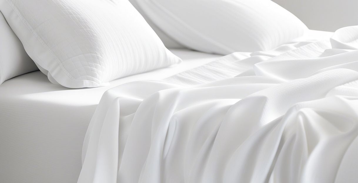 Kissen und Bett als Symbolbild für ein Hotel